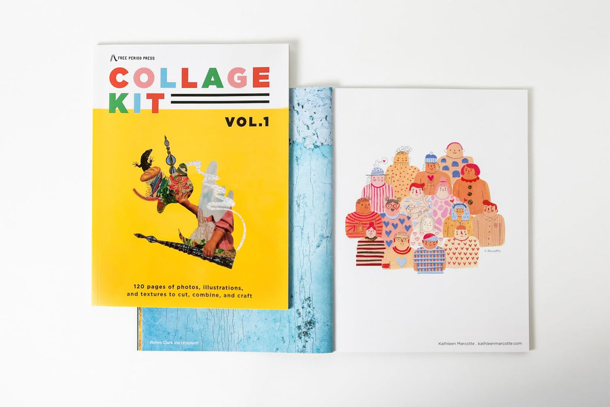 Free Period Press Collage Kit Vol. 1: 120 Pages of Photos, Illustrations, and Textures to Cut, Combine, and Craft | Perforated Pages for Junk Journals, Vision Boards & DIY Crafts (Volume 1)