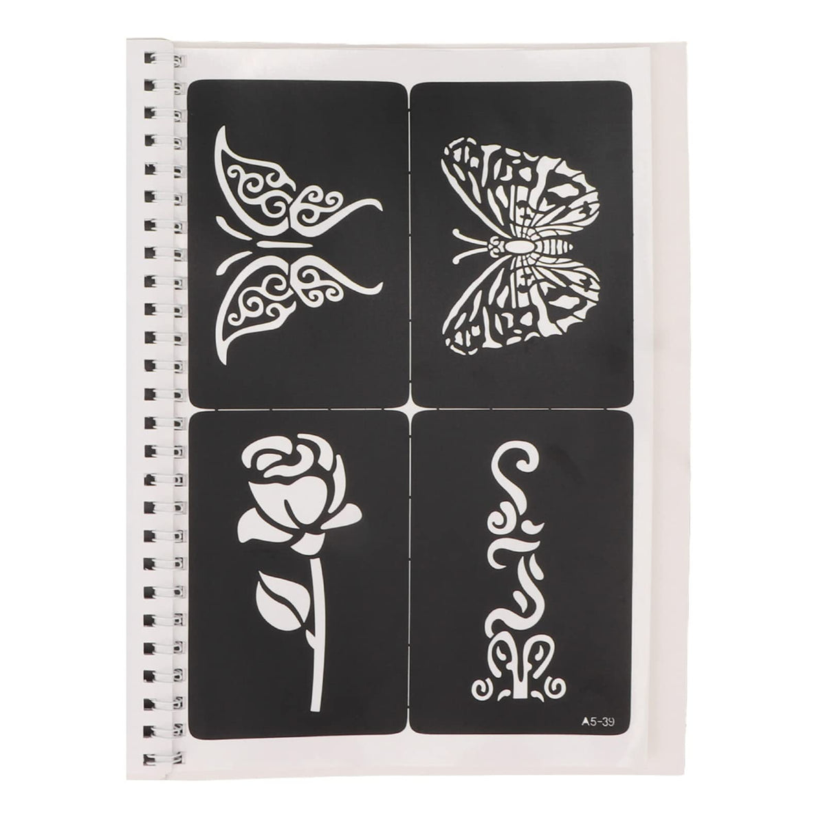 Out Design Stencil Kit, 97 Patterns, Reusable, Glitter Airbrush for Body Art