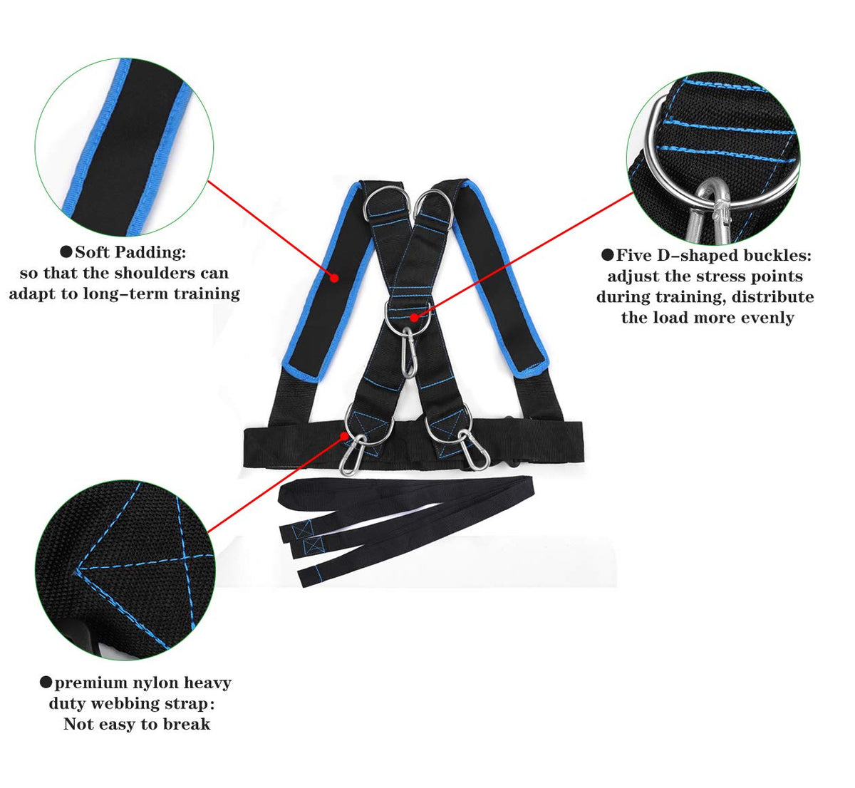 Youth Sled Vest Harness,Tire Pulling Harness Workout Training Sled Vests Sports Training Harness for Small Women and Children