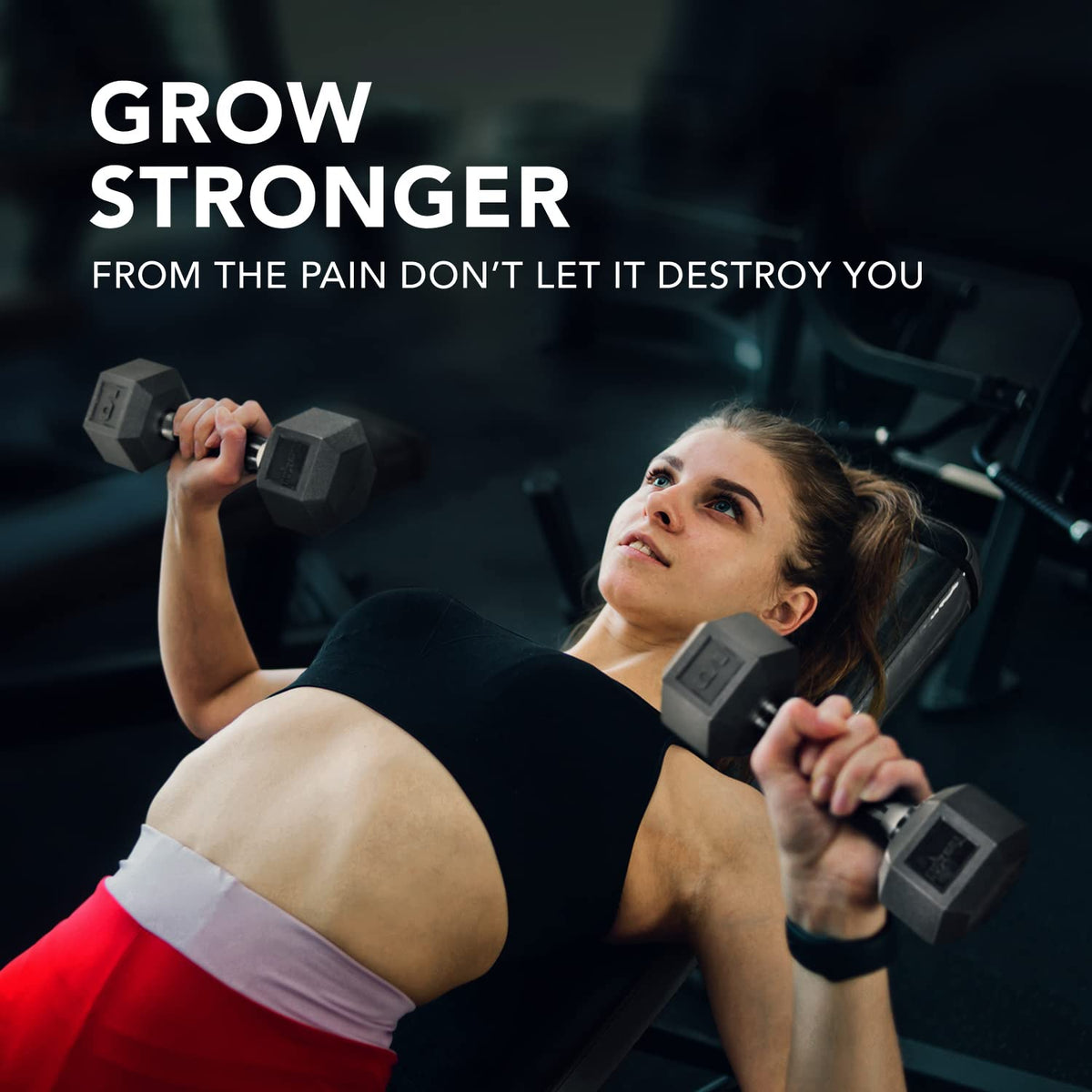Yes4All Hex Dumbbell Rubber Grip - Premium heavy weight Dumbbell - 45lbs