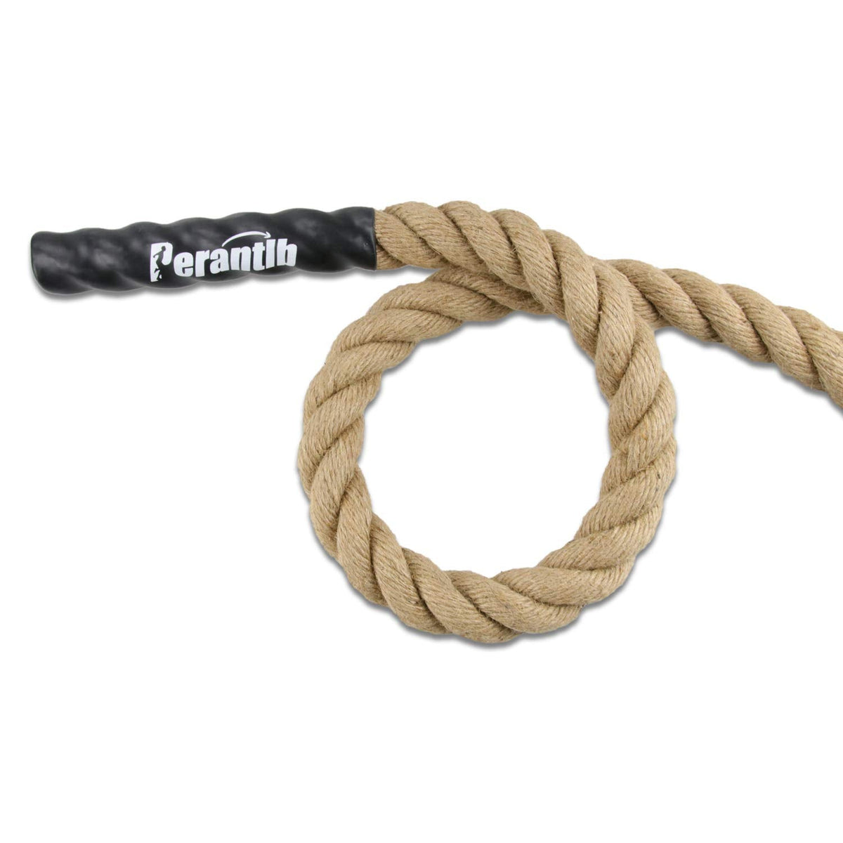 Perantlb Outdoor Climbing Rope for Fitness and Strength Training, Workout Gym Climbing Rope, 1.5'' in Diameter, with Hook, Length 20 Feet