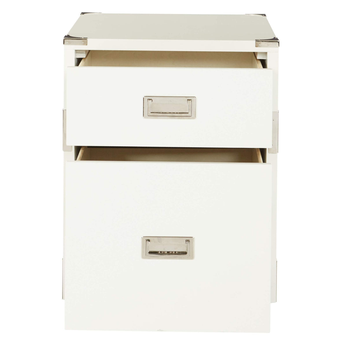 OSP Home Furnishings Wellington 2-Drawer File Cabinet, White