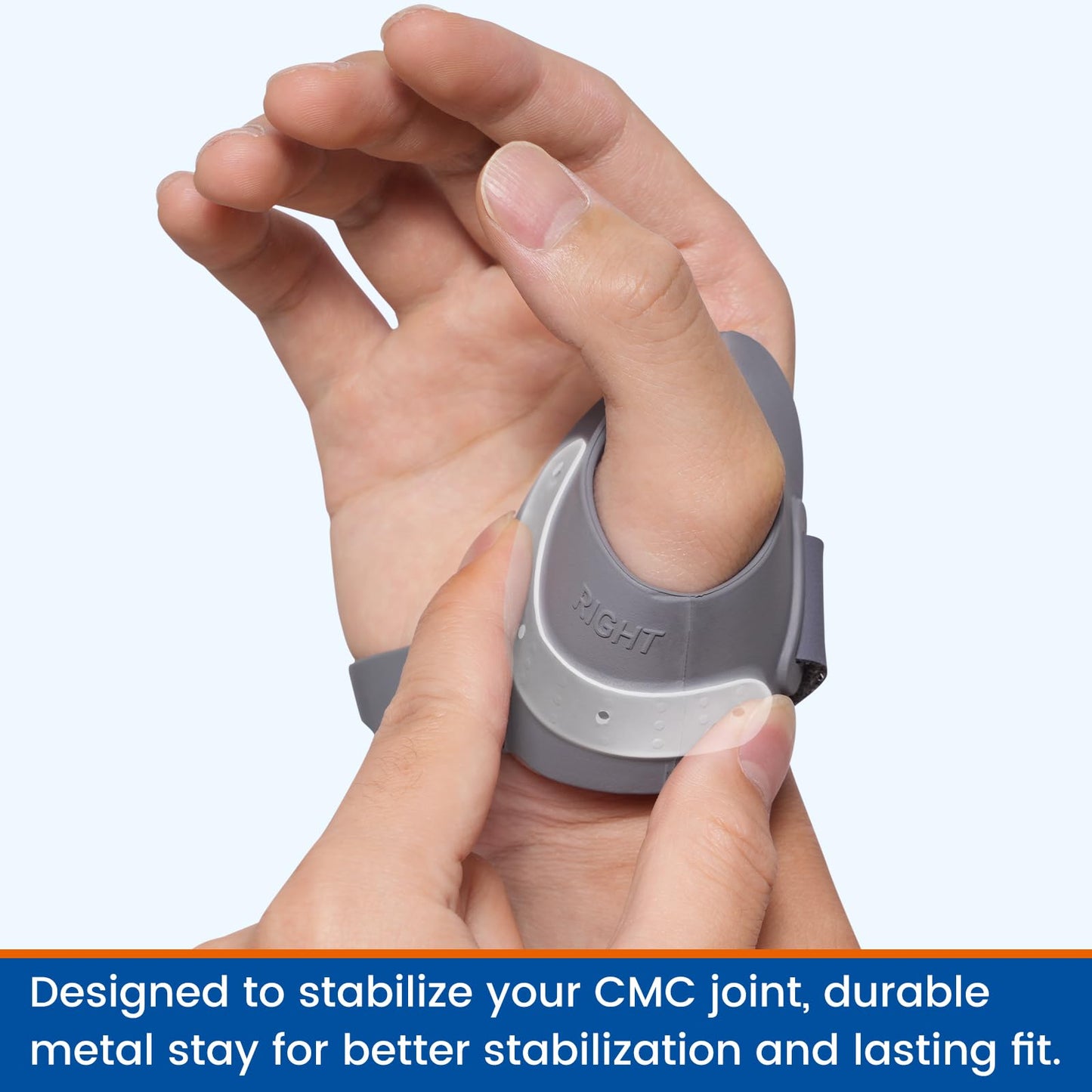 Willcom CMC Thumb Brace - CMC Joint thumb arthritis brace for Osteoarthritis Pain, Flexible Thumb Stabilizer & Support for Arthritis Pain Relief for Women and Men（Left Hand - Medium）
