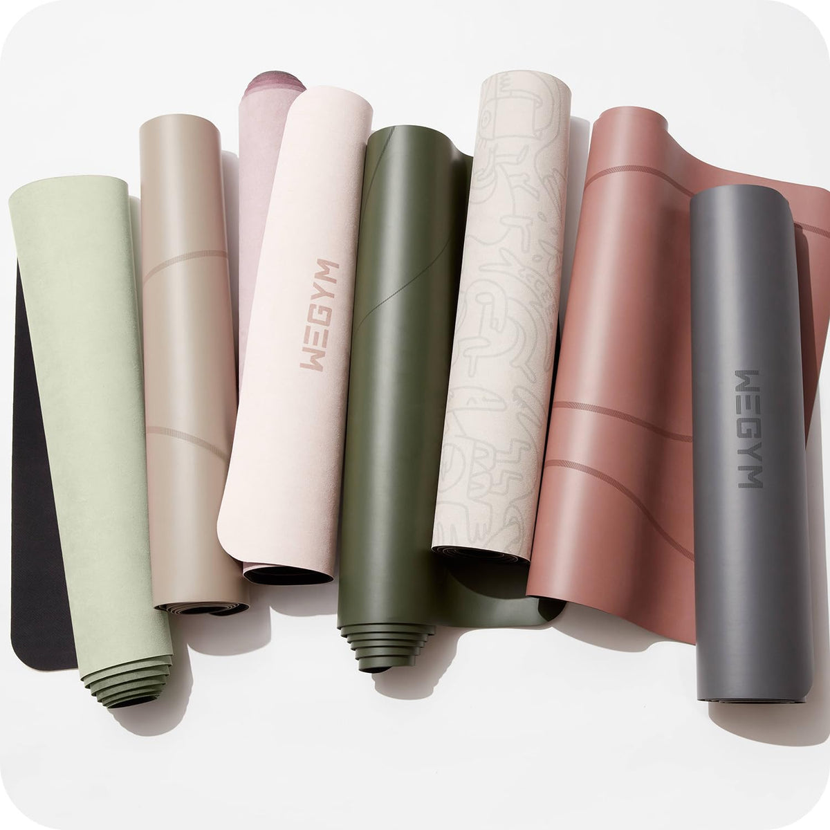 WeGym Yoga Mat, 4mm Cushioned Exercise Mat for Yoga, Pilates, Home Workouts - Anti Slip Polyurethane Yoga Mat, Desert Tan