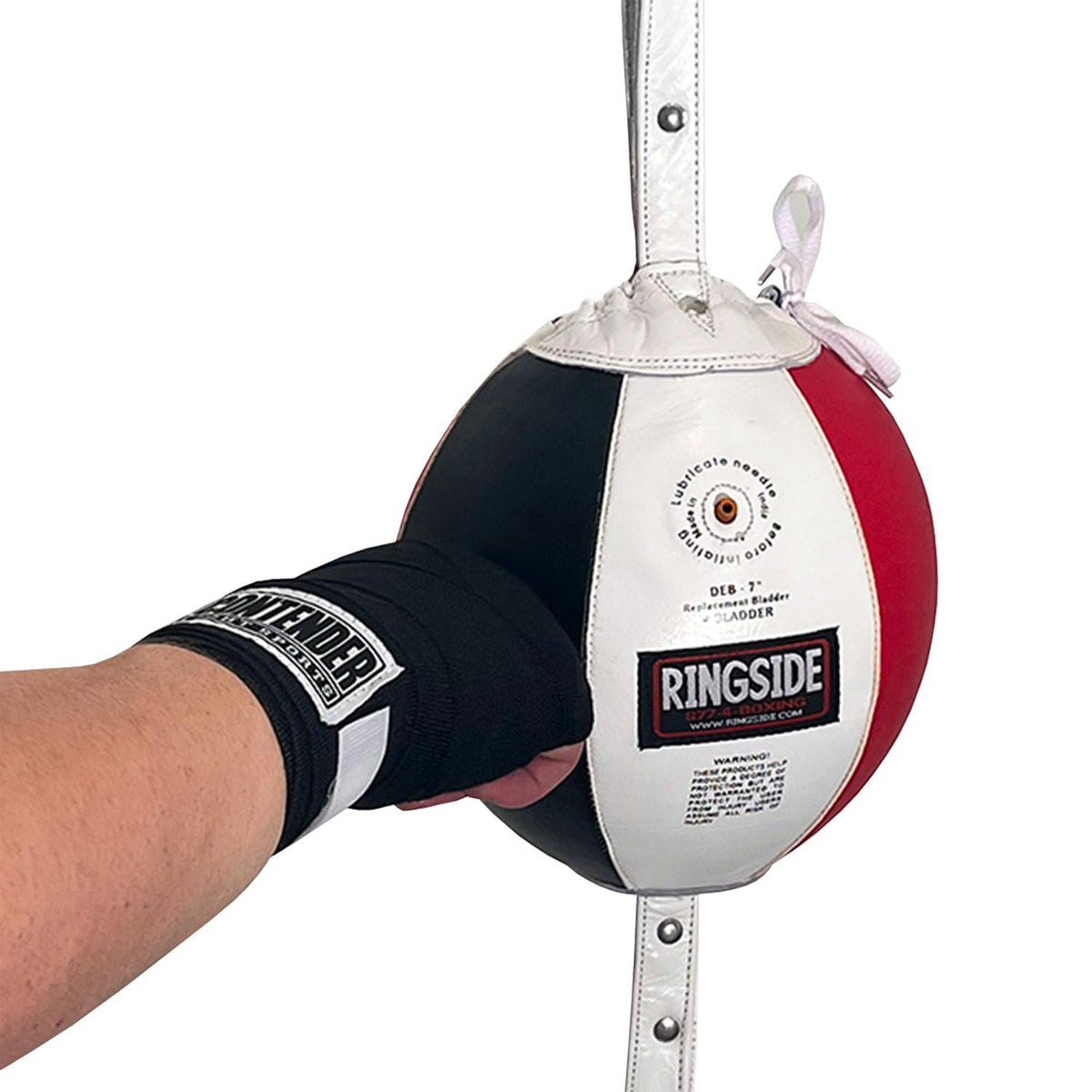 Ringside Leather Boxing Double End Bag, 9 inches