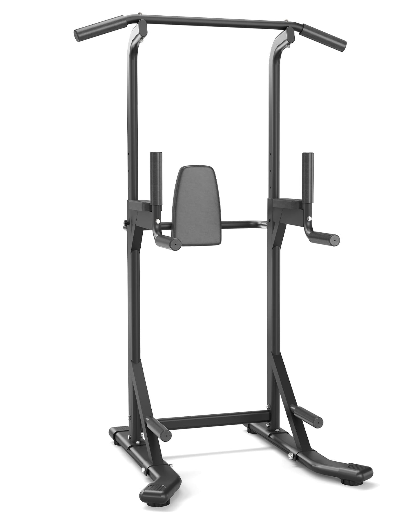Multi-Function Power Tower 5-Level Adjustable Height Pull Up Bar Dip Station for Adult Home Gym, Heavy Duty Fitness Equipment for Pull-Ups, Chin-Ups, Knee & Leg Raises, Core Strength Training