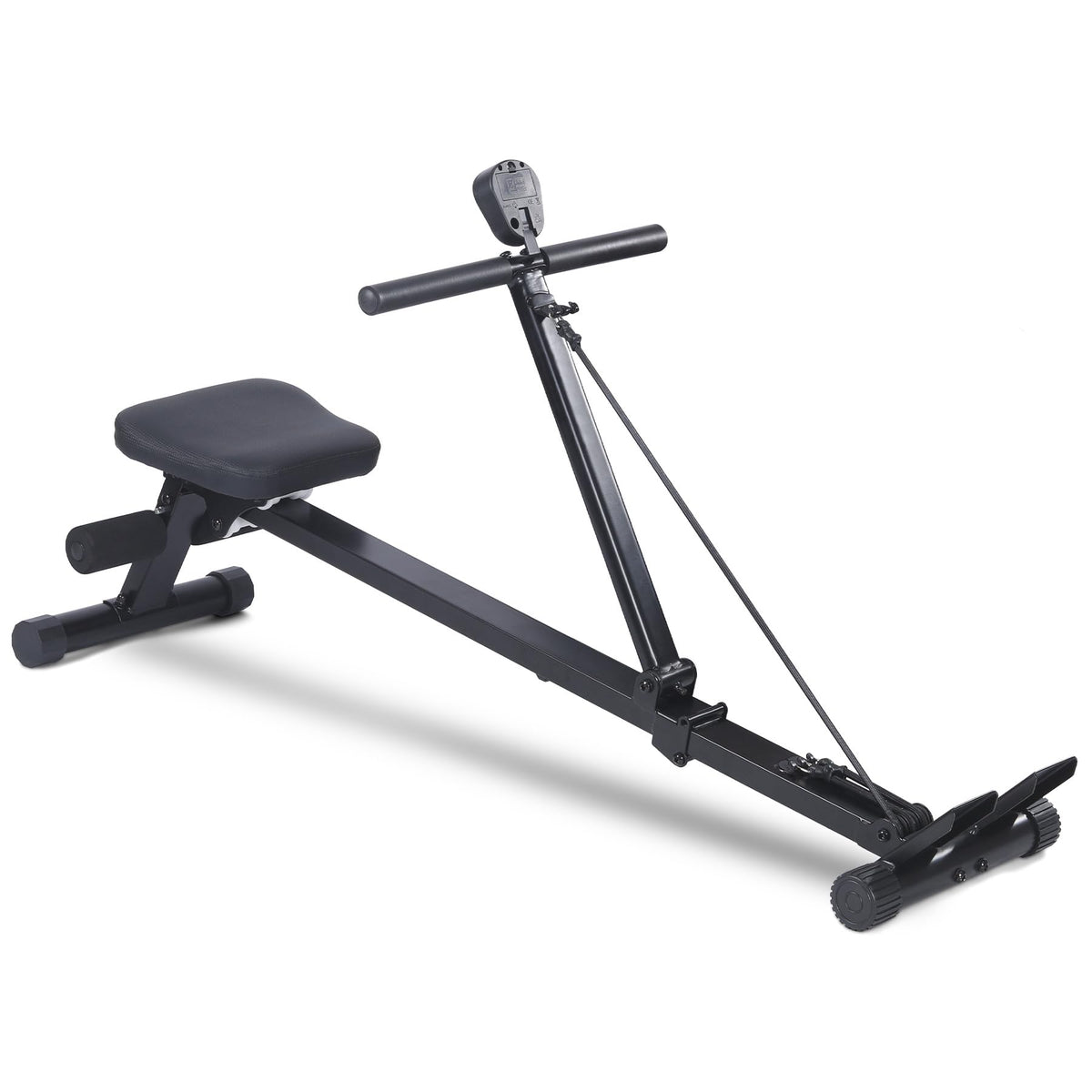 Garvee Rowing Machine for Home Use, Compact Rower Machine with LCD Display, 276 LB Capacity Heavy Duty Home Gym Equipment, Space-Saving Design, Perfect for Full Body Workout, Black