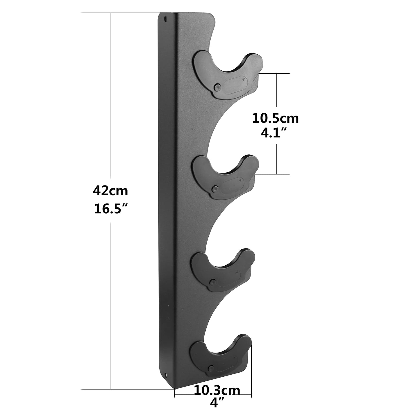 Lovind Horizontal Barbell Rack 4 Bars Holder Wall Mounted Barbell Holder Barbells Storage Rack Weight Bar Holder for Gym