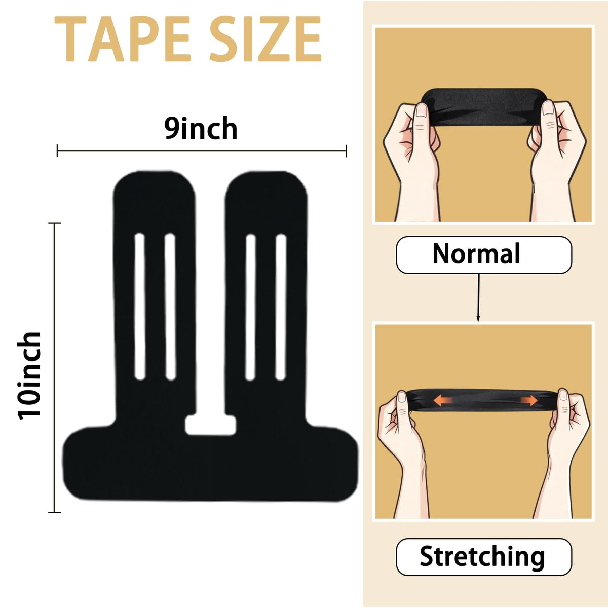 IEADEN Precut Kinesiology Tape for Knees, 10 Pcs, Upgraded, Knee Support & Stability, Knee Pain Relief Athletic Tape - Waterproof & Elastic, Breathable Hypoallergenic Latex-Free Tape, Pink