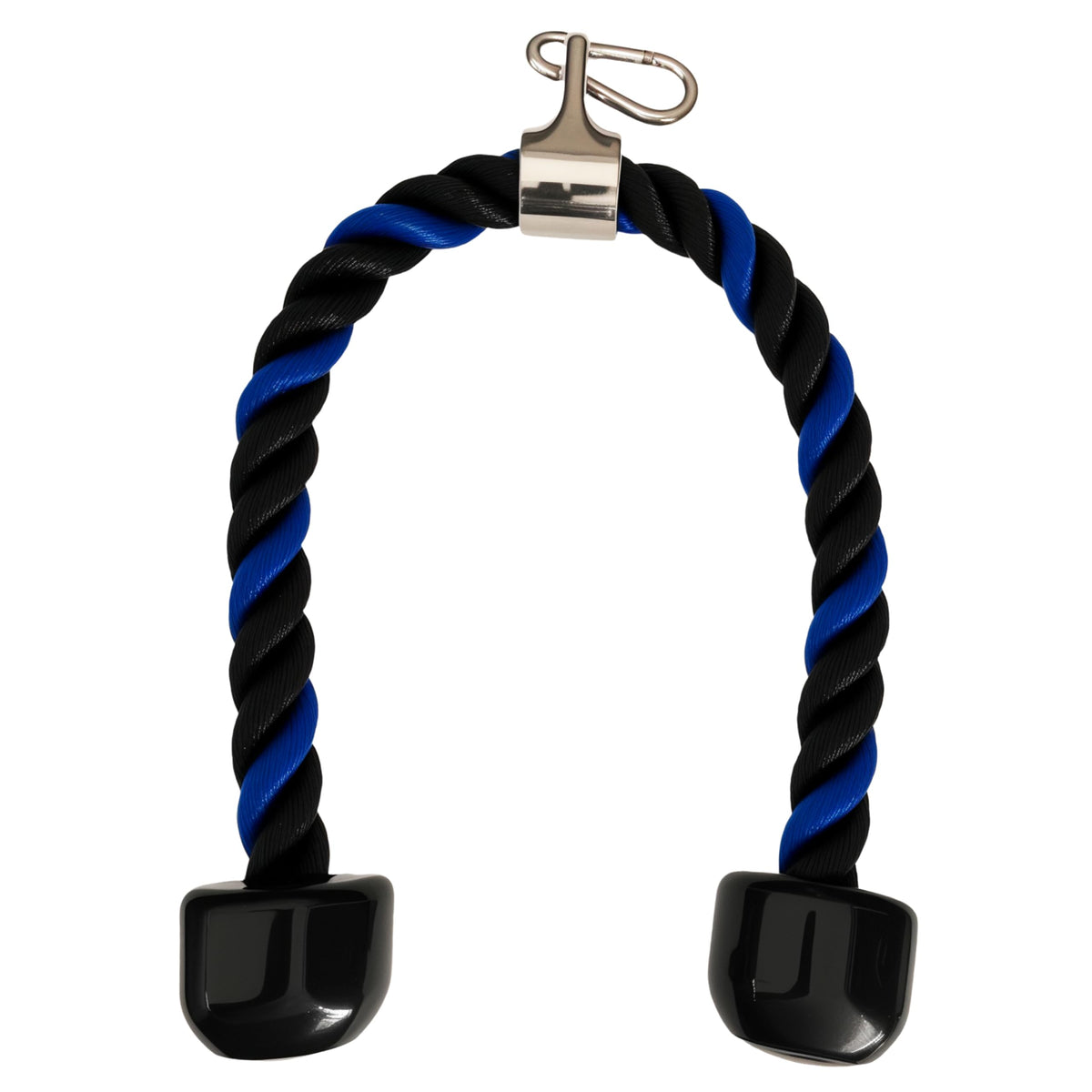 qibylift Tricep Rope Cable Attachments Cable Machine Accessories for Home Gym, 27 Inch Tricep Rope For Pulley System Attachment, LAT Pull Down, Weight Fitness With Pulldown Grips (Blue&Black)