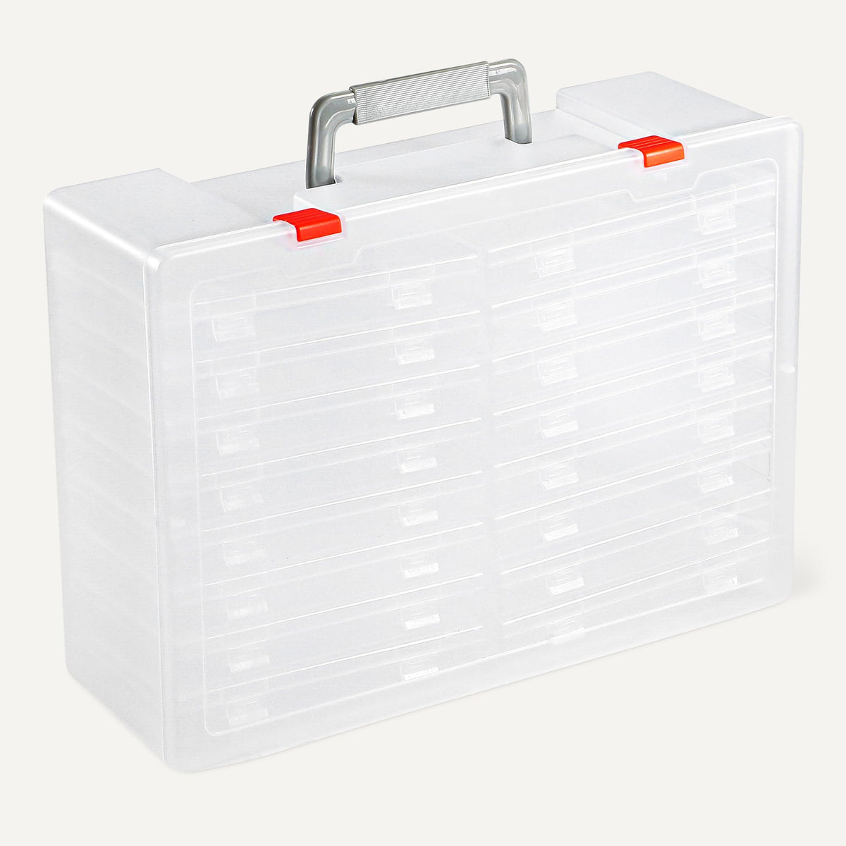 Amazon Basics 4" x 6" Photo Storage Case and Craft Organizer with 16 Inner Cases