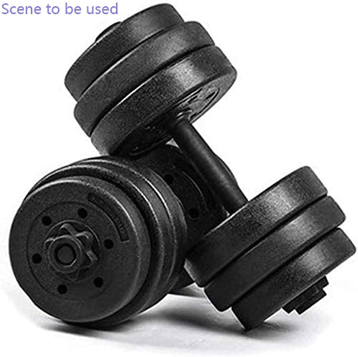 uncakil 2 Pairs Dumbbell Collars 1 inch Dumbbell Hex Nut 1 inch Barbell Collar Clamps Weight Clips for Dumbbells,Spinlock Collars for 1 Inch Standard Barbells Bars Sports Weight Lifting Fitness