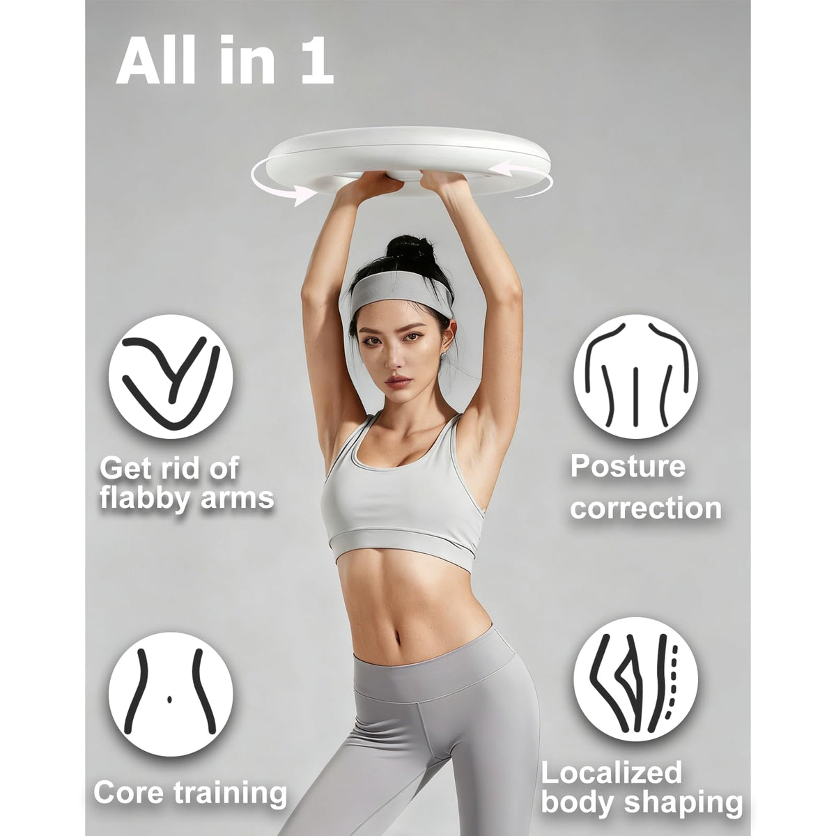 Vicamy Arm Workout Equipment for Home Gym,360° Infinity Hoop, Shoulder Reliever Ball Swing, Arm Trainer for Men & Women,Hand Crank Forearm Wrist Exerciser & Shoulder Reliever,Forearm Strengthener
