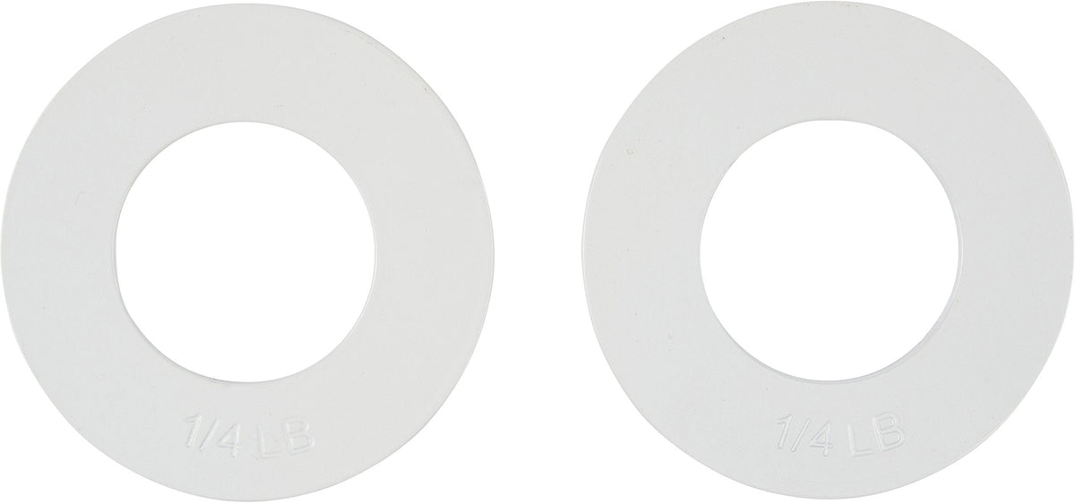 Fractional Weight Plates - 2 Each of 1/4, 1/2, 3/4, 1 lb. Total Set of 8 by Trademark Innovations (Grey, Blue, Green, & Red)