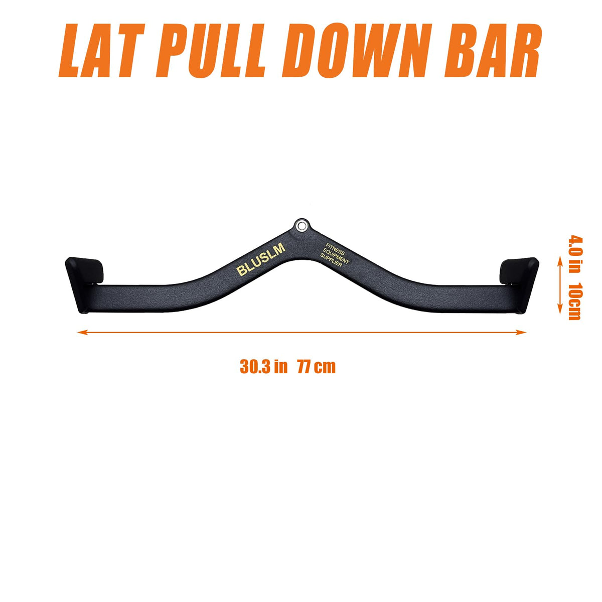 BLUSLM LAT Pull Down Bar for Cable Machine, LAT Pulldown Attachments T-bar V-bar Cable Attachment for Gym, Back Tricep Strength Training Handle