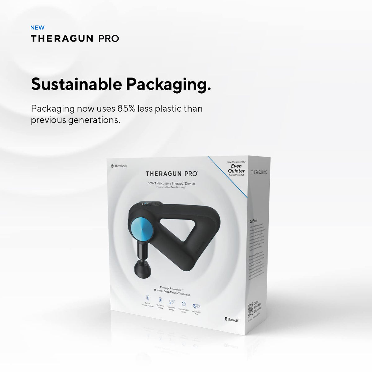 TheraGun Pro Handheld Deep Tissue Massage Gun - Bluetooth Enabled Percussion Massage Gun & Personal Massager for Pain Relief & Circulation in Neck, Back, Leg, Shoulder and Body (Black - 5th Gen)