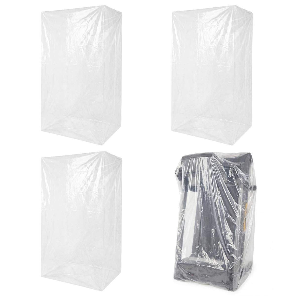 Hungdao 3 Pack Plastic Folding Treadmill Cover, Exercise Equipment Protector, Waterproof and Dustproof for 43 L x 38 W x 50 H Most Folding Treadmills