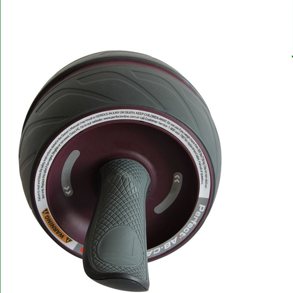 Perfect Fitness Ab Carver Pro Roller Wheel With Built In Spring Resistance, At Home Core Workout Equipment, Red