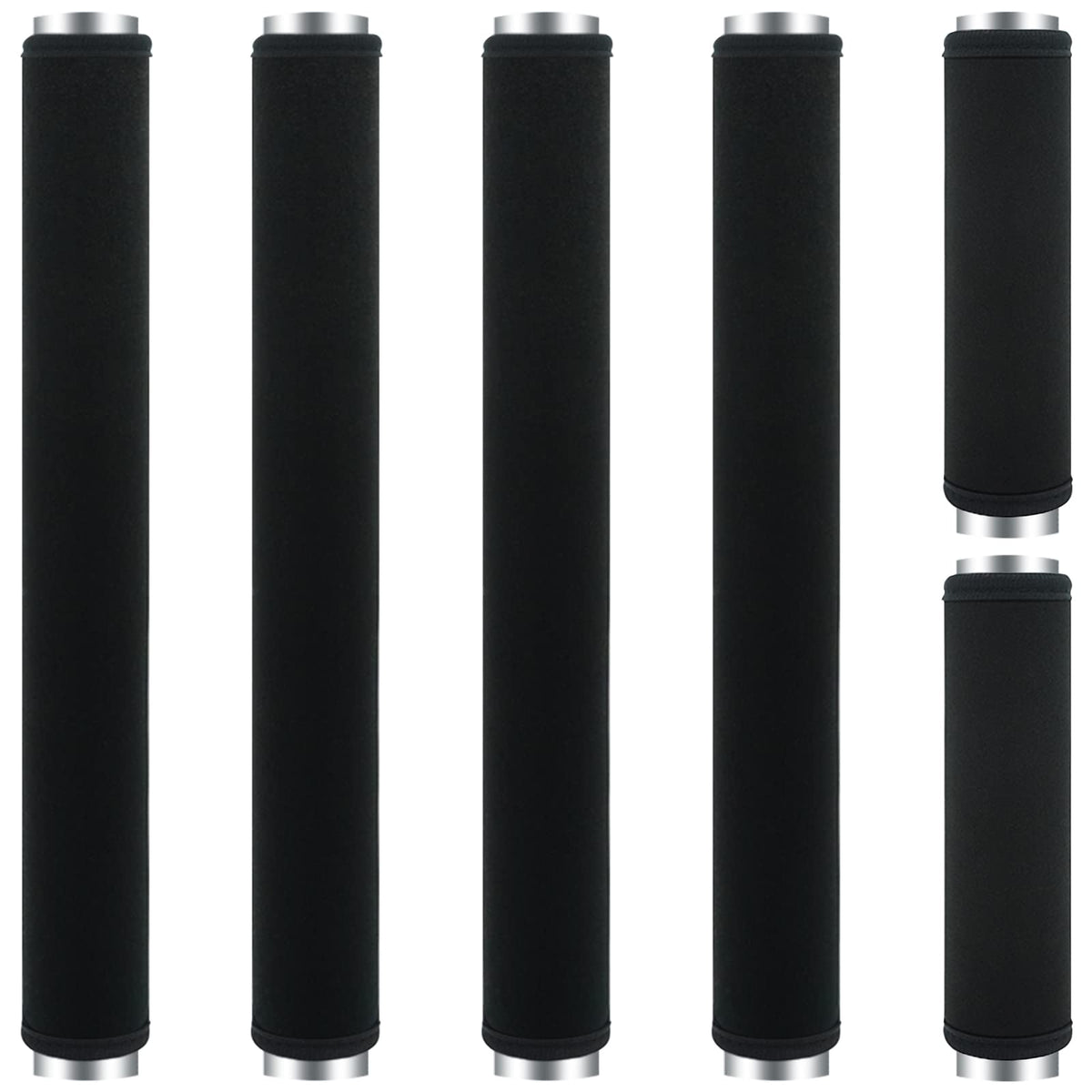 ZAWAGIIK 6Pcs Refrigerator Door Handle Cover Washable Kitchen Appliance Decor Handles Fridge Oven Microwave Dishwasher Antiskid Protector, Keep Off Fingerprints Food Stains (Black)