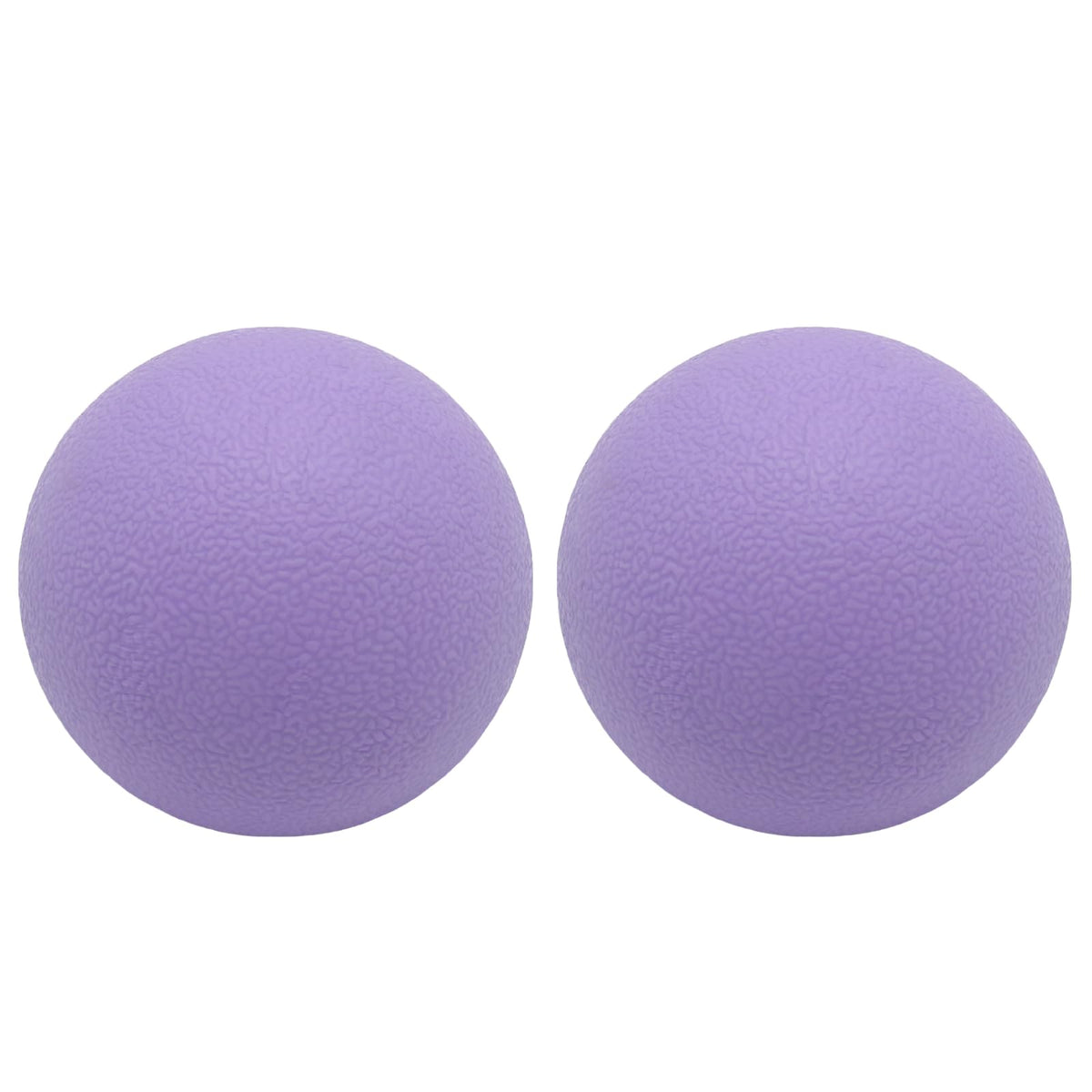 Hard Lacrosse Ball Massage Ball Therapy. Firm Trigger Point Massager Tool for Deep Tissue Yoga Physiotherapy Myofascial Release Muscle Relax Plantar Fasciitis Pain Relief (2 Pack) (Purple)