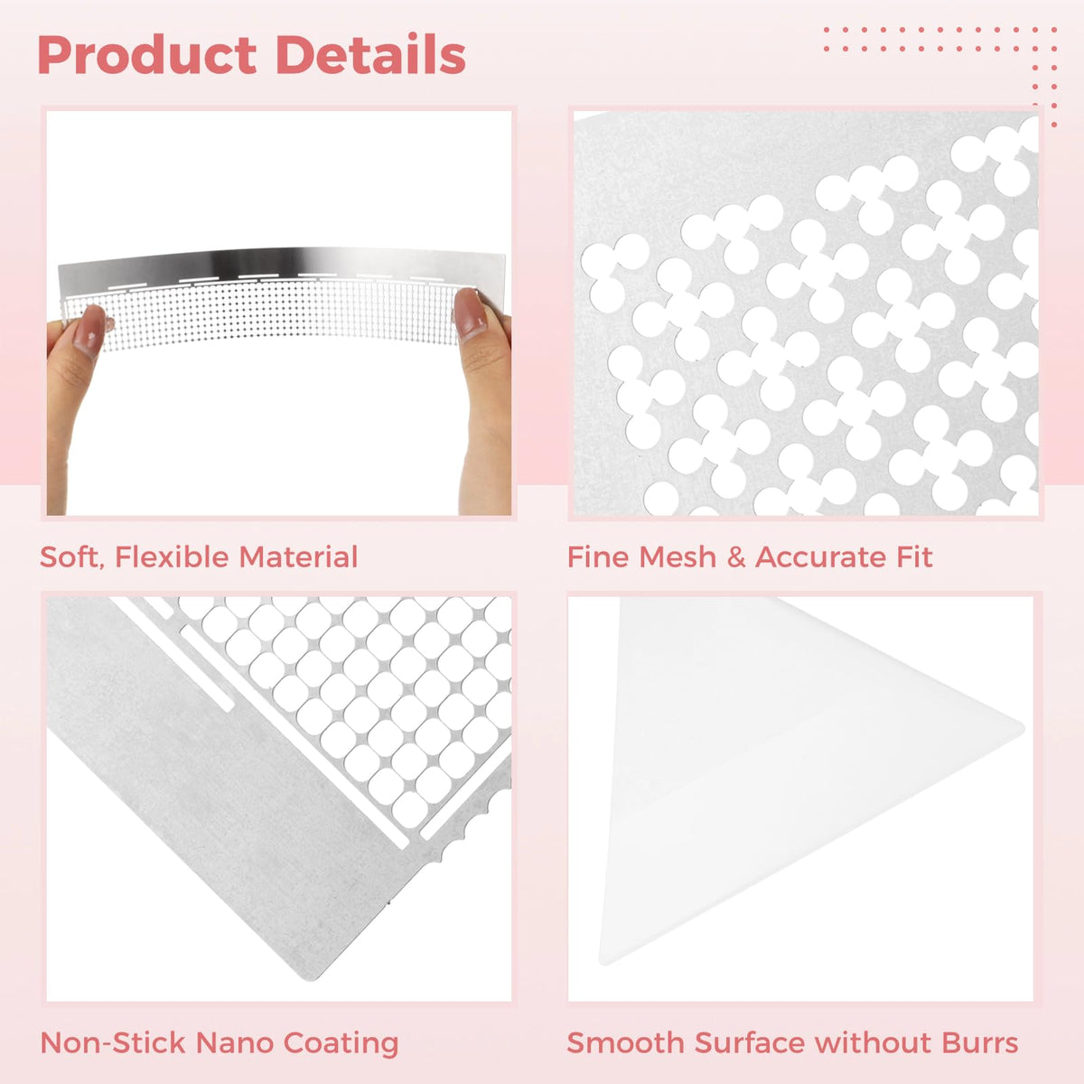 Varku Diamond Painting Ruler Set - 14 Pcs Stainless Steel Mesh Ruler With 4 Fixing Tools for Round & Square Drill Art
