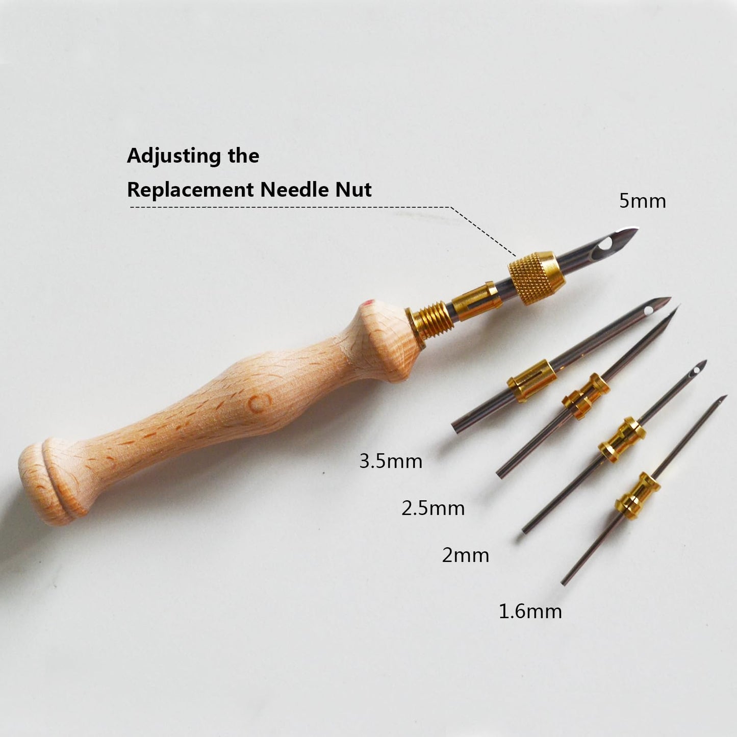 DiaWiew Punch Needle Embroidery Kit - Complete Set for Needle Punching - Includes Adjustable Punch Needle Tool and Wooden Handle Embroidery Pen Set - Ideal for Adults Beginners