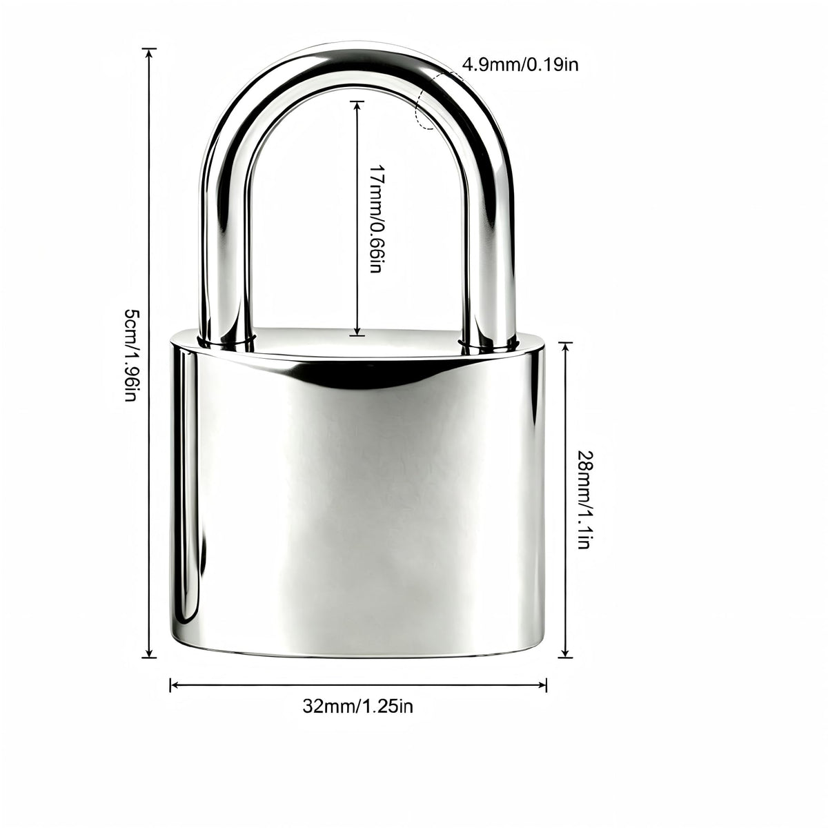 OljezziYa 2 Pcs Small Locker Lock with 3 Keys Alike, Silver Lock Keyed Padlock, Luggage Padlocks for Travel Bags, Securing Luggage, Toolbox, Gym Locker - 32mm(1.25in)
