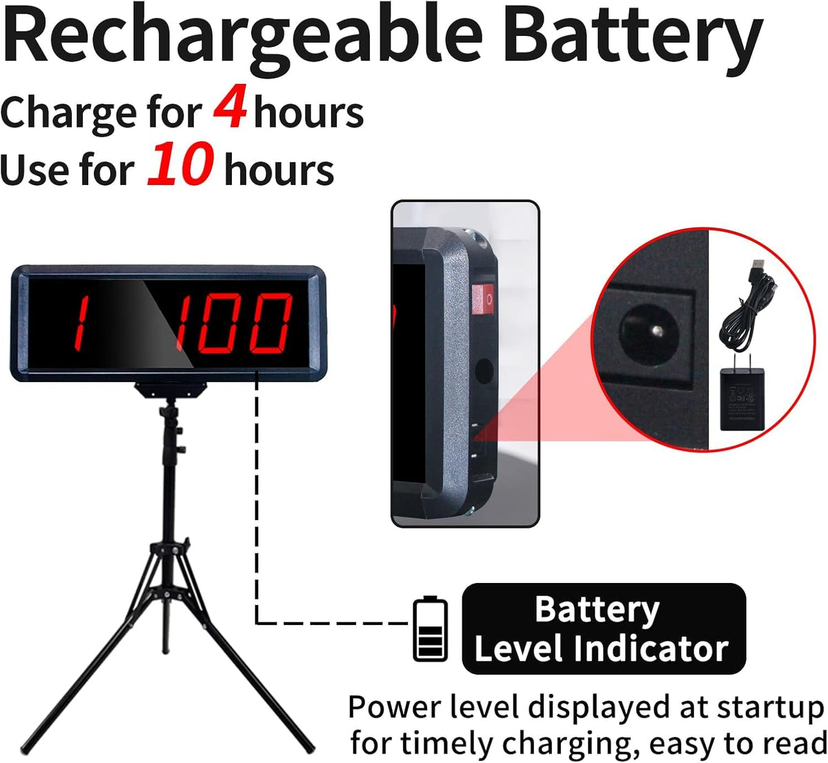 Ousmile Wireless Laser Timer for Sprints, Laser Sprint Timer System for Track 40 60 Yard Dash, Race Clock Stopwatch for Running Speed Tranning(2 Sets, High Stand)