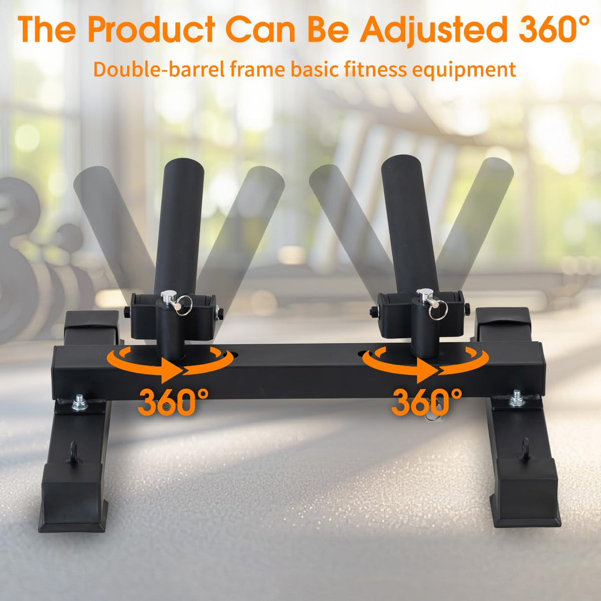 ANOSWXG 2 inch - Landmine Base Gym Equipment - T Bar Row Landmine Attachment For Barbell - Home or Small Spaces - T Bar Row Platform for Deadlift Squat Tricep Exercises (Black)