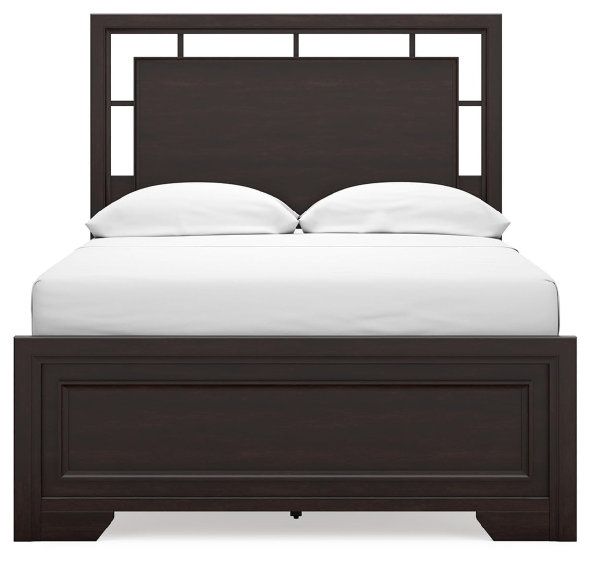 Signature Design by Ashley Covetown Traditional Full Panel Bed, Foundation or Box Spring Needed, Dark Brown