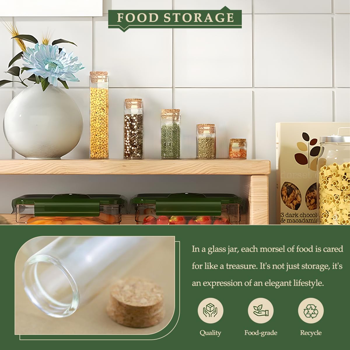 160-Pack 0.17 (5 ml) Glass Bottles & Test Tubes with Cork Stoppers – for Spell Jars, Spice Storage, DIY Favors, Travel Memories, Plant Propagation – Empty Recyclable Containers for Crafts, Kitchen