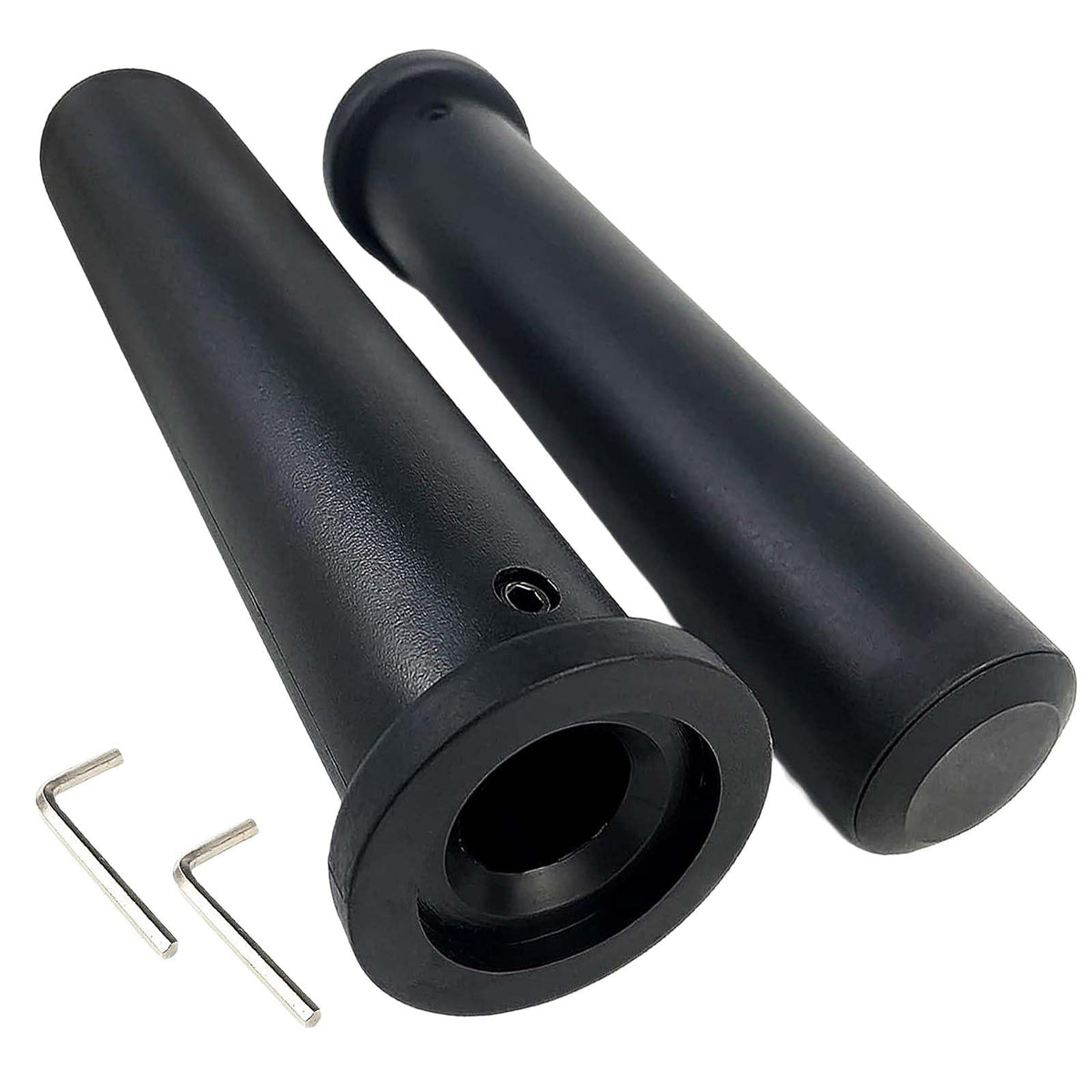 Olympic Adapter Sleeve (2 PCS), Contains 2 Spring Barbell Rings, Olympic Weight Plate Posts, Suitable for 8 ich and 11 inch Standard Barbell (11 Inch)