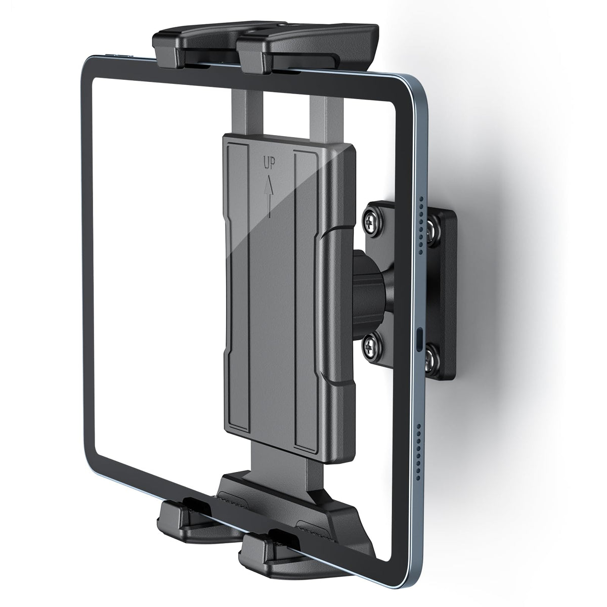 OHLPRO Universal Tablet Wall Mount Holder for 4.7-13 inch Tablet Smartphone eReader, 360° Adjustment Compatible with iPad, iPhone, Kindle Fire HD, Galaxy Tab, Switch, Drilled Screw Mounting