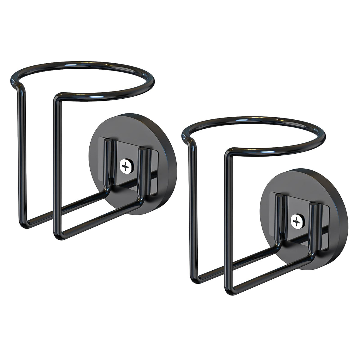 2 Pcs Magnetic Cup Holder, Magnetic Drink Holder for Tractor Refrigerator Treadmill Mower Truck Rv Boat Metal Surface