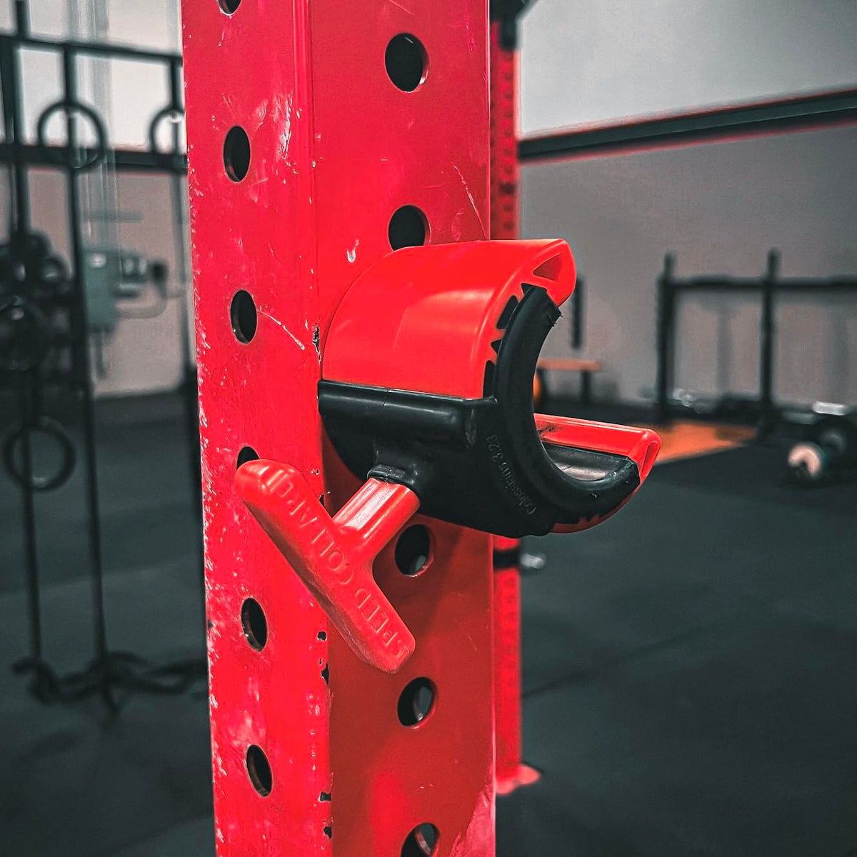 Speed Collar, Fastest Bar Clips for Weight Lifting Powerlifting Bodybuilding, for 2inch barbells (Red)