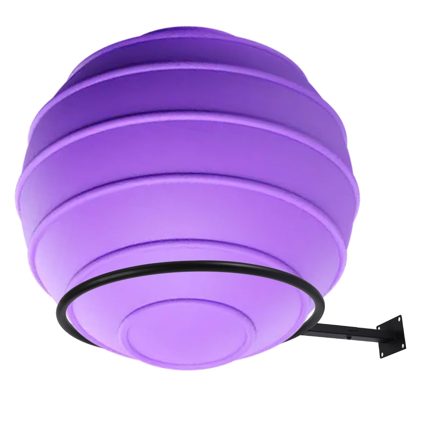 XIAOPEIZHI Black Yoga Ball Holder, Exercise Ball Storage Ball Holder Wall Mount Stability Ball Holder for Home and Yoga Studios or Commercial Gyms,Acts as a Yoga Ball Holder. Set of 1