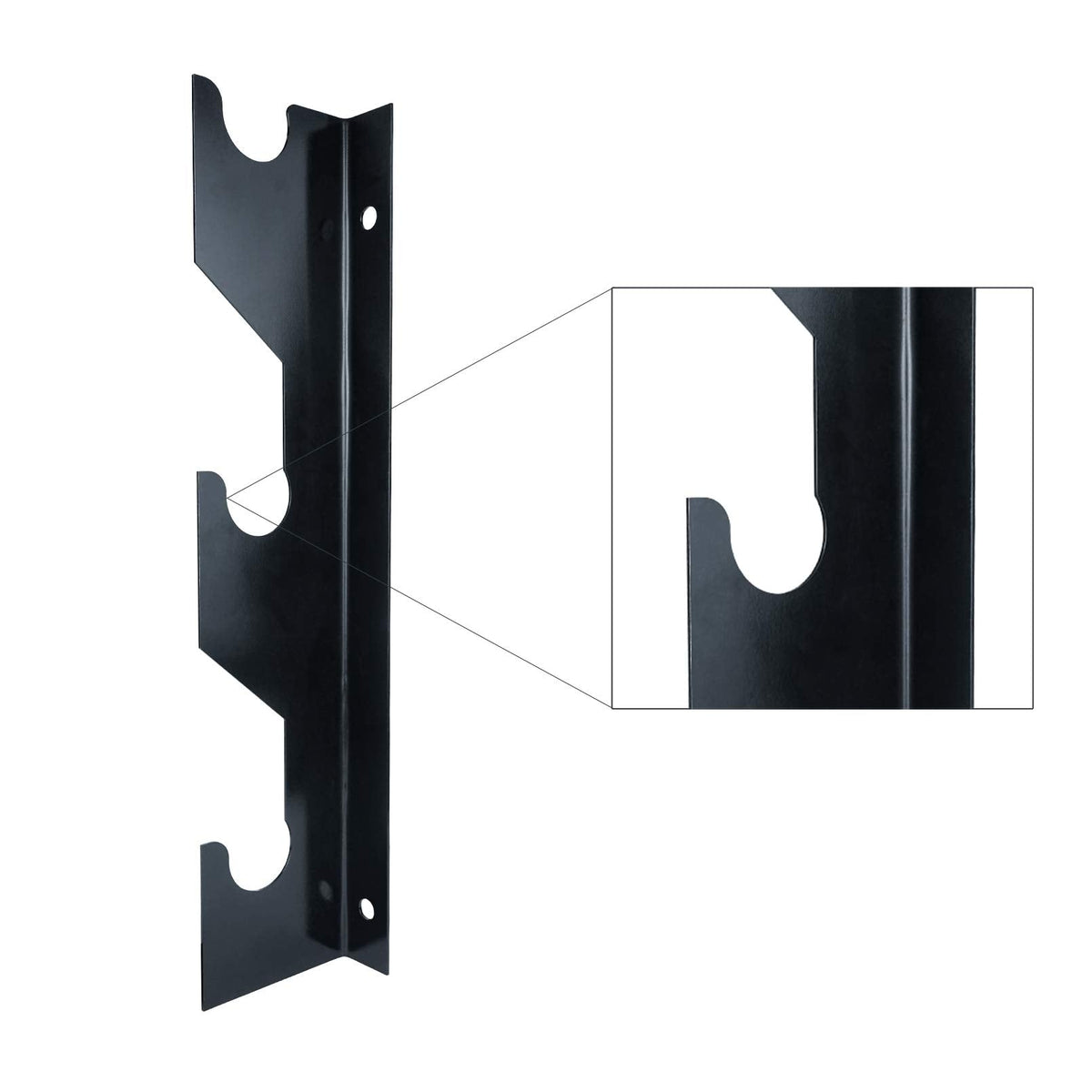 Luwint Barbell Holder Wall Mount, Horizontal 3 Weight Bar Storage Rack