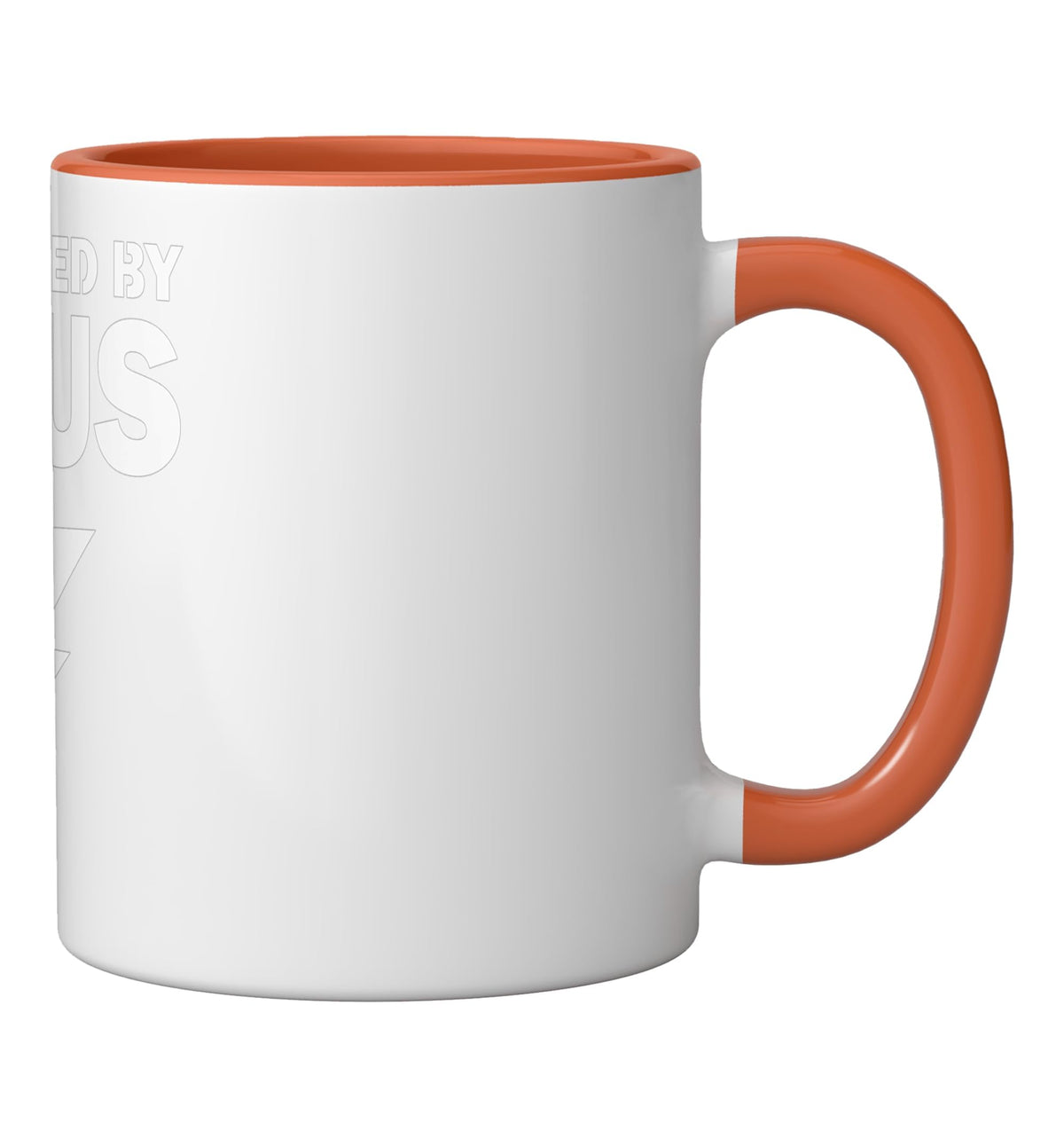 Zeus Funny Halloween Greek God/Lazy Halloween Costume Ceramic Mug, Orange/White