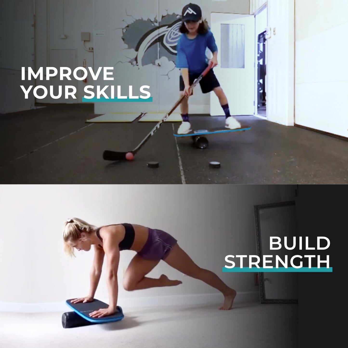 Revbalance 101 v2 - Balance Board Sports Trainer (Teal)