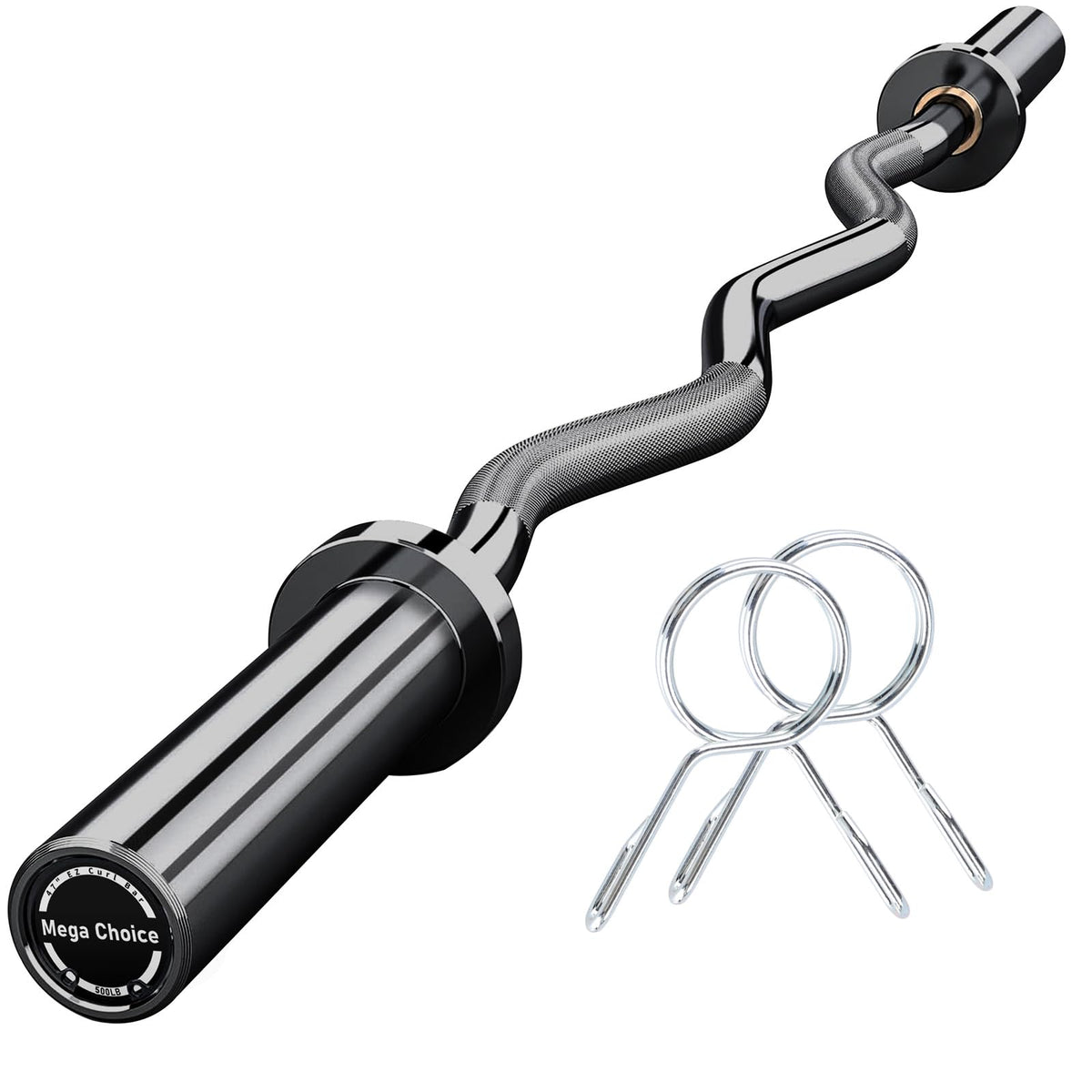 Barbell for Home Gym, 500LB to 1500LB Capacity with Copper Sleeves, for Weightlifting & Powerlifting (Multiple Sizes: 4FT Short b-Ar, 47" EZ Curl b-Ar, 7FT Power b-Ar)