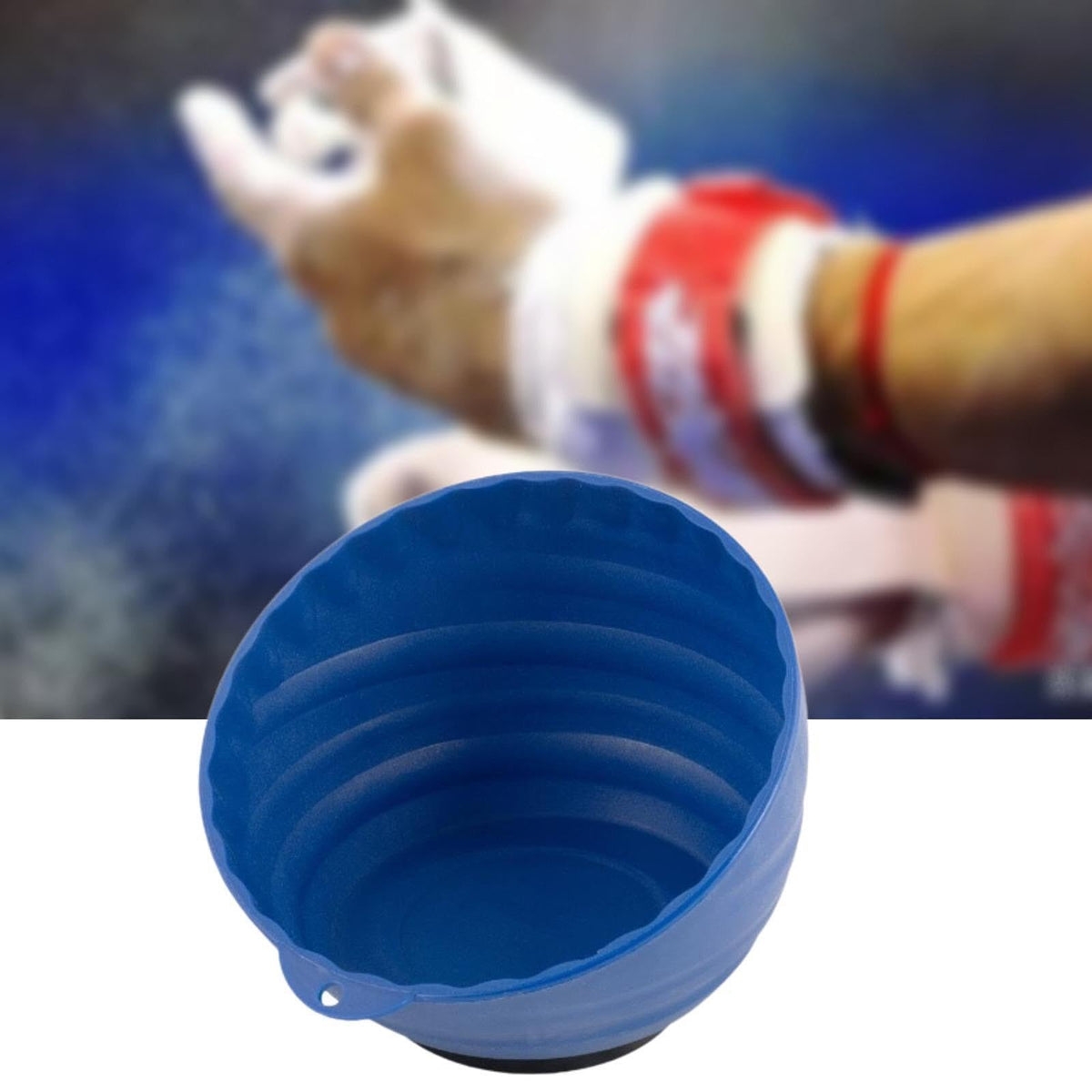 Yiju Gym Chalk Bowl, Gym Chalk Storage Container, Gym Accessories, Storage Bowl, Chalk Holder for Sports Bouldering Barbell, Blue
