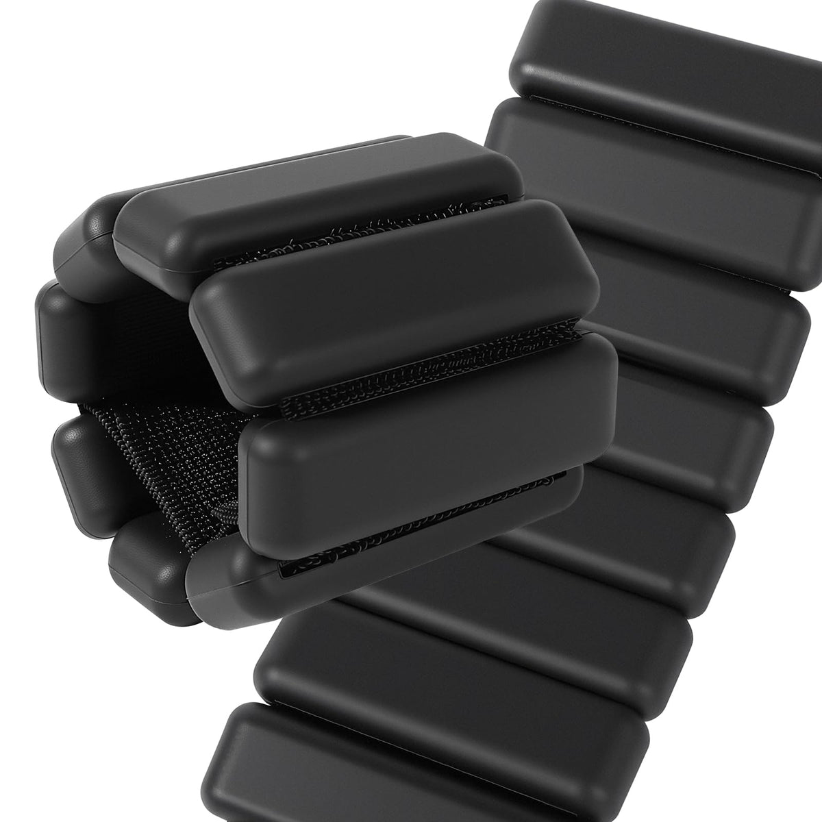 Spectent Ankle & Wrist Weights for Women – Adjustable Silicone Wrist & Ankle Weights, Wearable Arm/Leg Set for Pilates, Yoga, Walking & Strength Training (1lbs Pair Black)