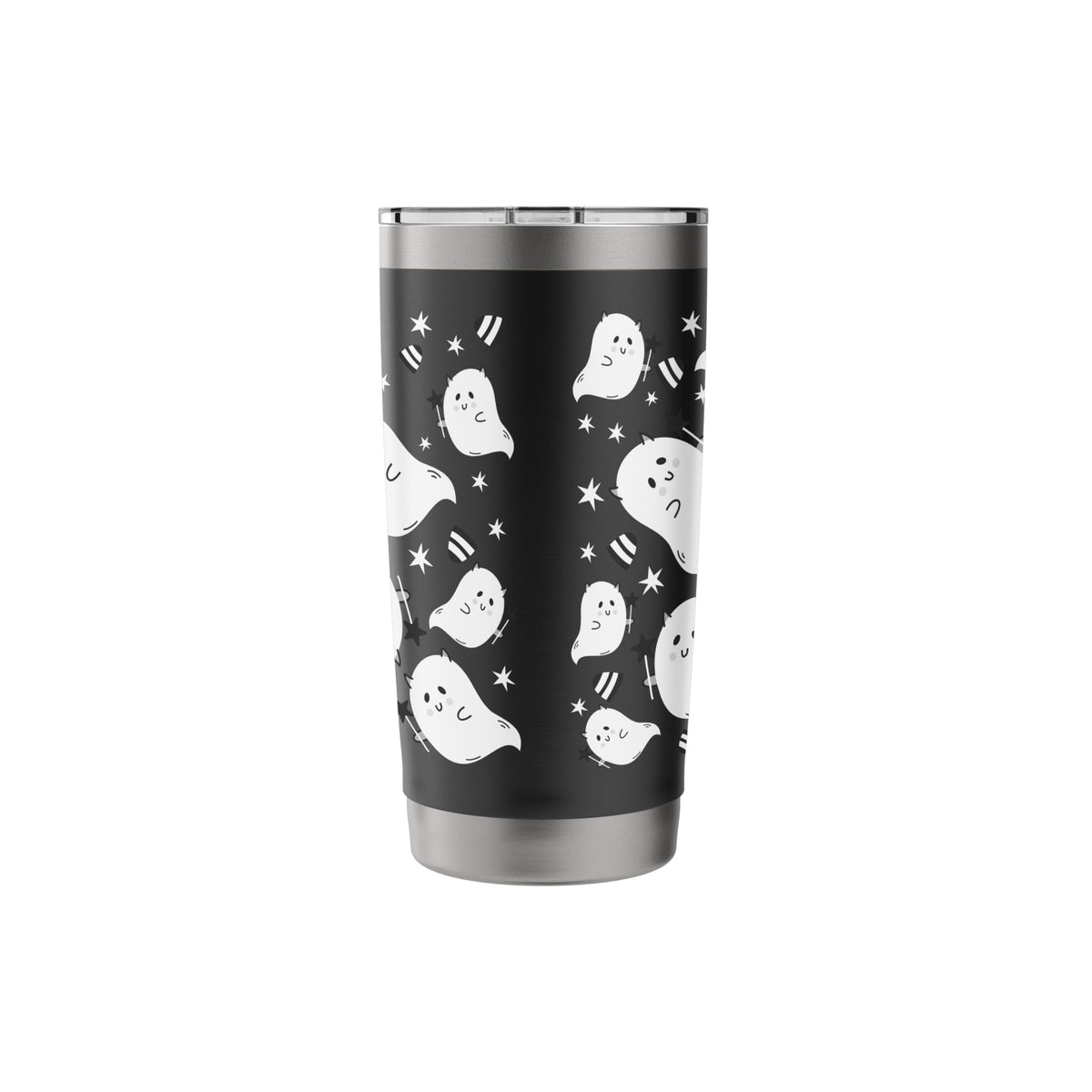 Halloween Ghost, Funny Cute Ghost Print Stainless Steel Insulated Tumbler