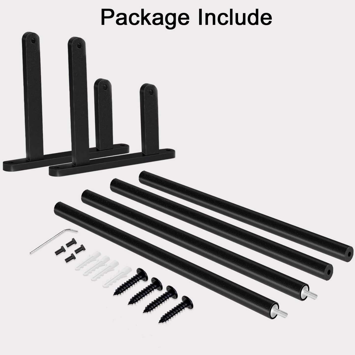 JIAPAIDUO Double Towel Bar, 24Inch Towel Rack for Bathroom, Stainless Steel Double Bath Towel Bar, Wall Mounted Towel Holder, Double Towel Rod Towel Rail Hanger for Wall, Kitchen (Matte Black)