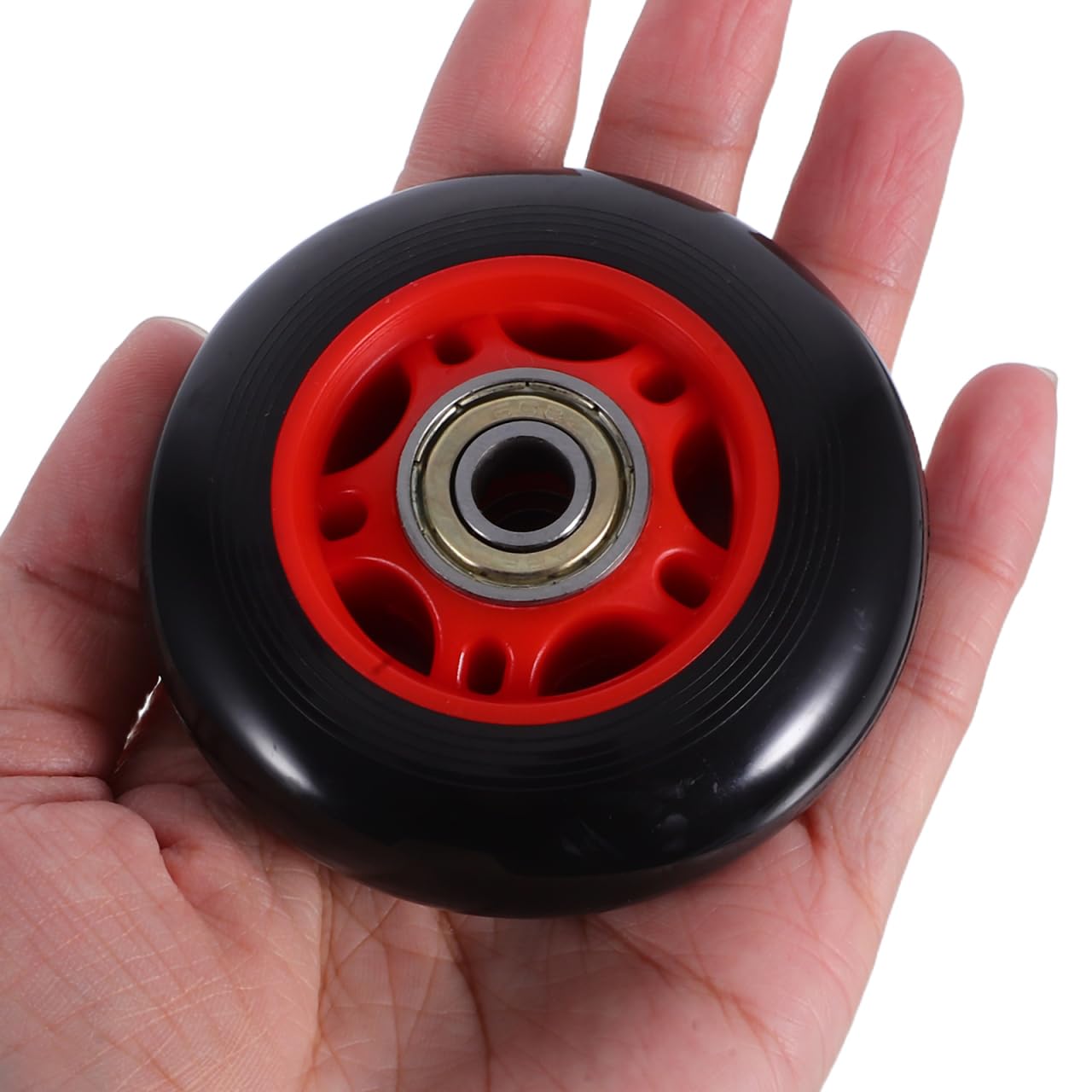 HONITANO 4Pcs Fitness Roller Wheels for Gym Equipment Plastic Pulley Replacement for Treadmills Stationary Bikes Smooth Swivel Exercise Rollers for Home Workout Machines