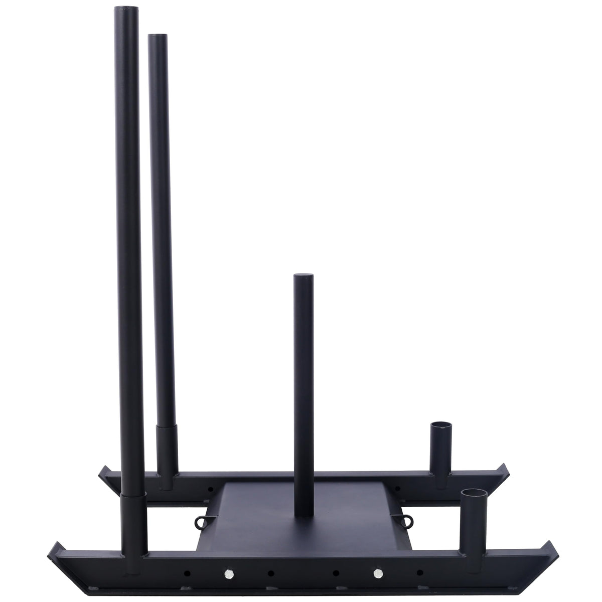 Gecheer Weight Training Pull Sled for Strength, Speed & Conditioning – Heavy-Duty Steel Fitness Sled with 2-Inch Plate Holder for Grass or Turf