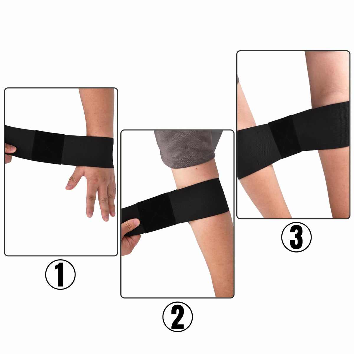 Lunarthos 3PC Golf Swing Training Aid - Arm Band Posture Corrector for Beginners to Improve Swing Consistency