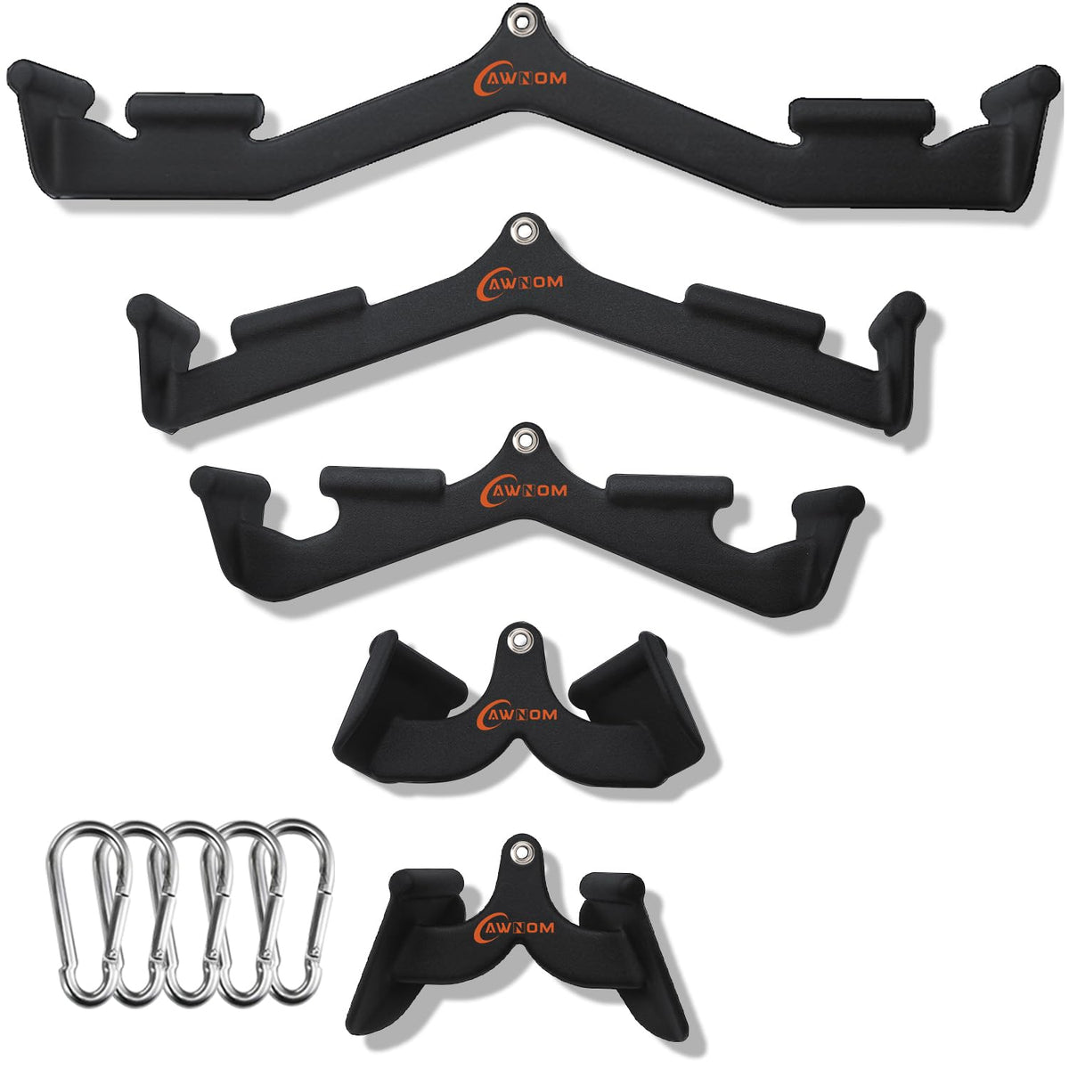 AWNOM LAT Pulldown Attachments for Cable Machines, Cable Machine Attachments for Home Gym T Bar V Bar LAT Pulldown Machines Attachments, Back Tricep Bar Strength Training Handle Grip