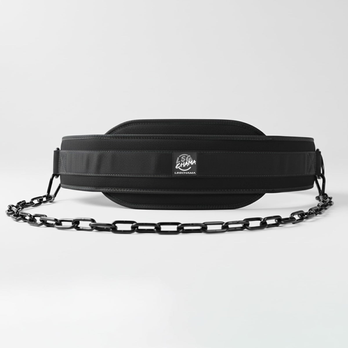 Dip Belt with Chain for Weightlifting, Neoprene Waist Belt for Gym Workout,Pull Ups, Training, Fitness Exercise, Men, Women