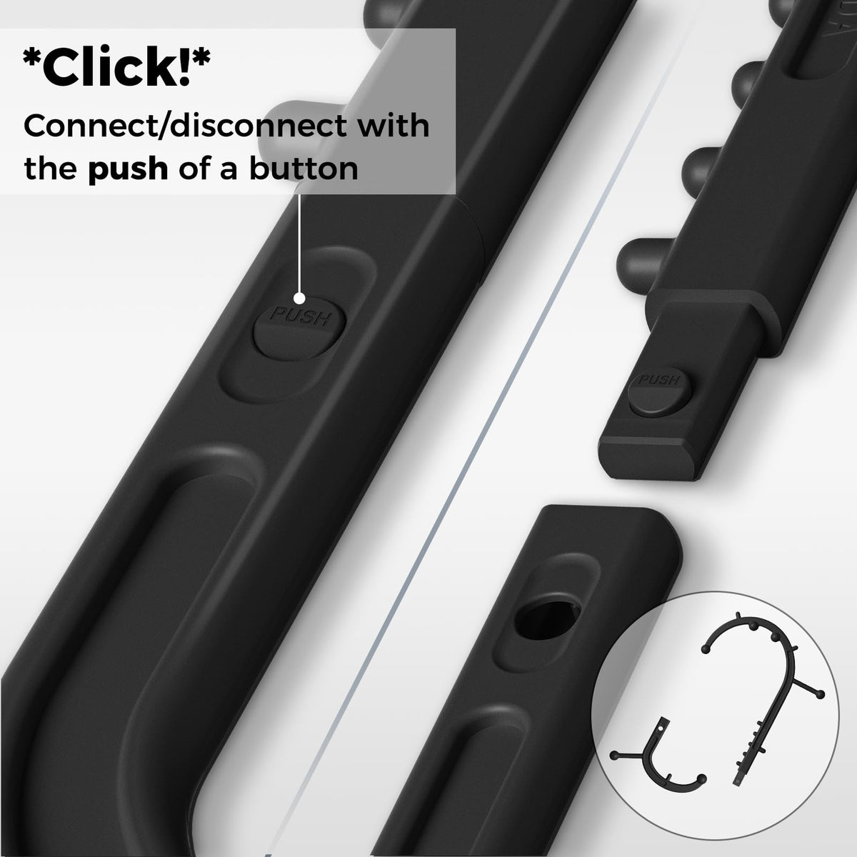 NUREDA Detachable Trigger Point Massage Cane, One-Click Disassembly Massage Hook for Back, Neck & Shoulder Pain Relief, Pressure Point Massage Tool for Muscle Recovery (S Hook)
